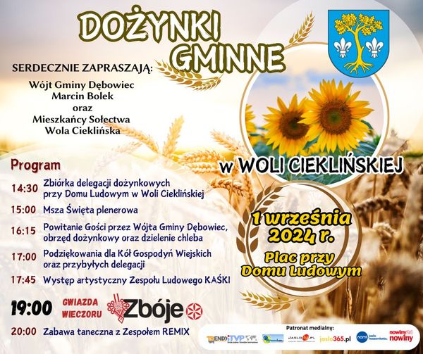 Dożynki Gminne w Woli Cieklińskiej