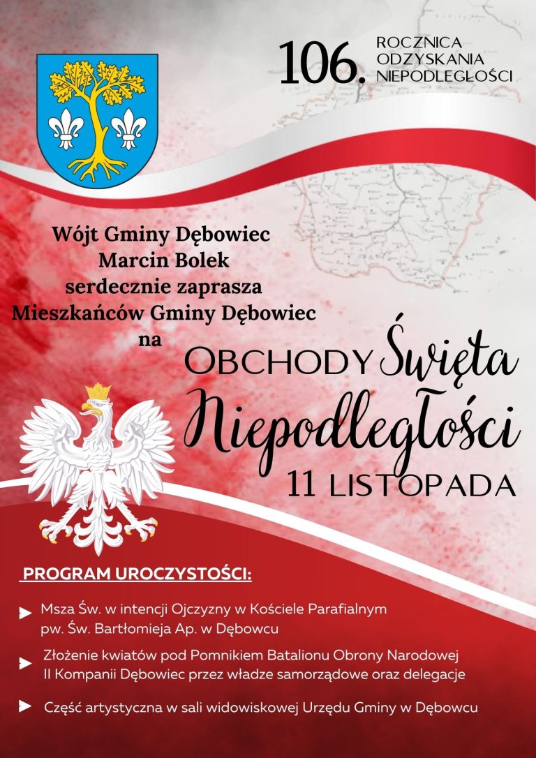 Obchody Narodowego Święta Niepodległości w Dębowcu