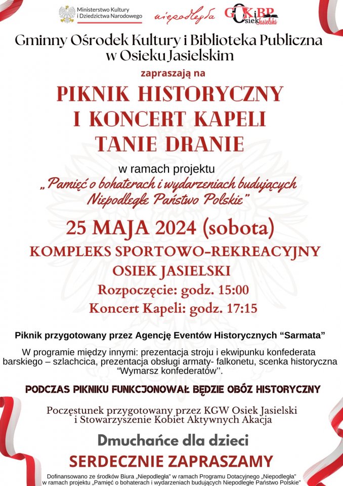 Piknik Historyczny i Koncert Kapeli Tanie Dranie