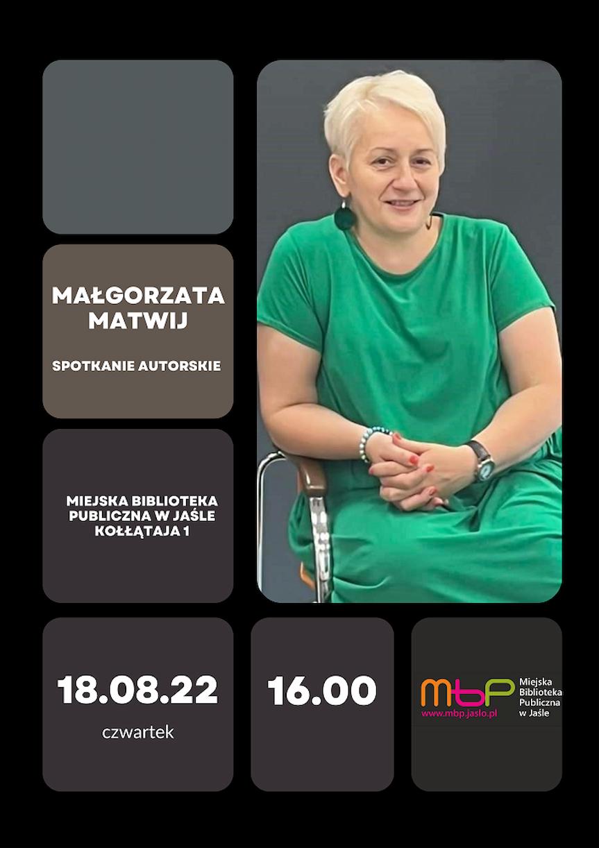 Spotkanie autorskie z Małgorzatą Matwij w MBP w Jaśle