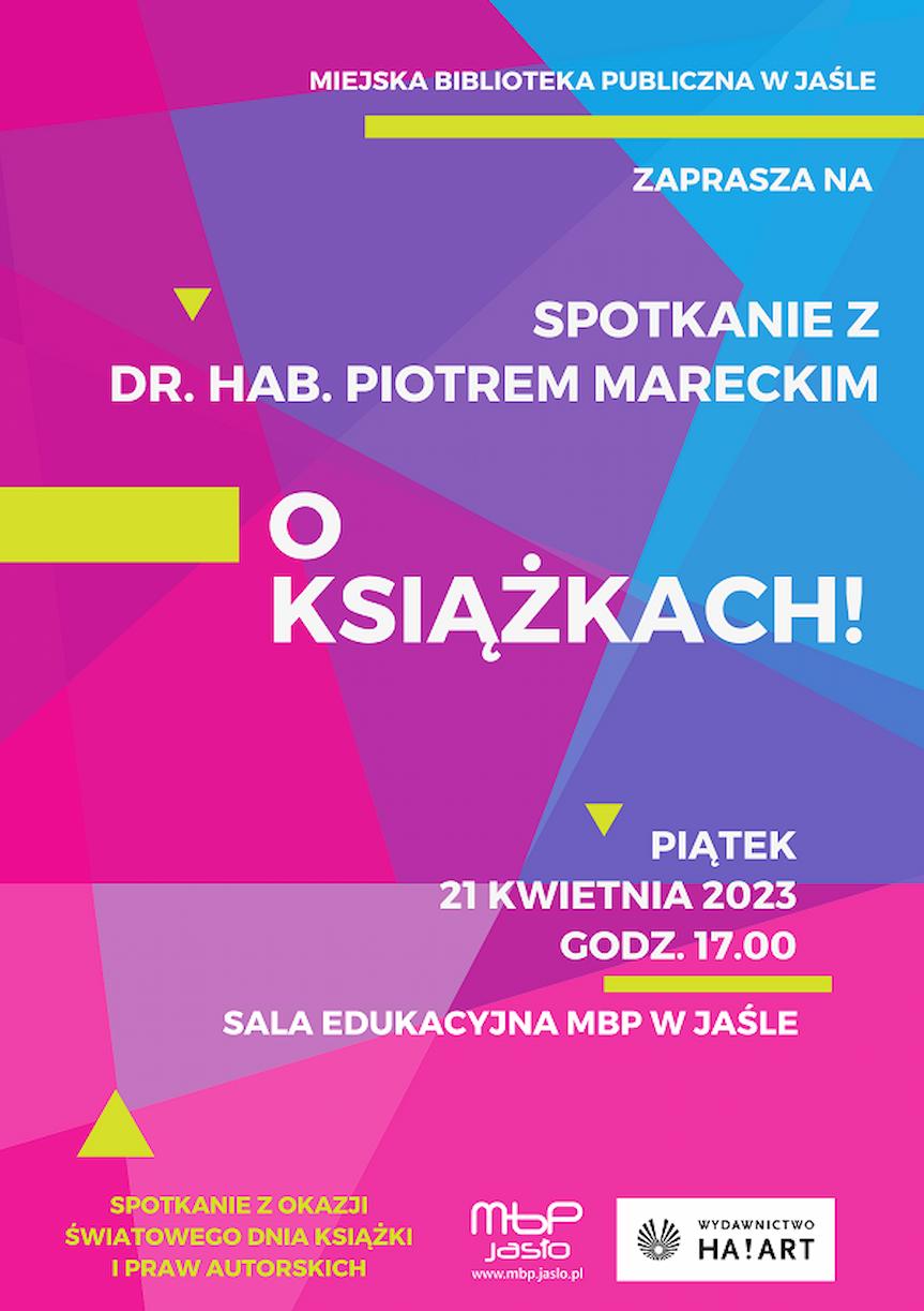 Spotkanie z Piotrem Mareckim w MBP w Jaśle