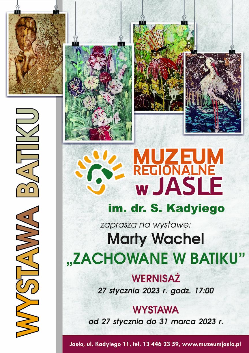 Wernisaż wystawy "Zachowanie w Batiku" w Muzeum Regionalnym w Jaśle