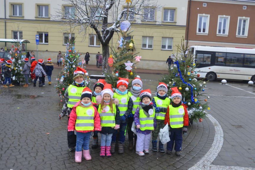 20 świątecznie udekorowanych choinek pojawiło na jasielskim rynku