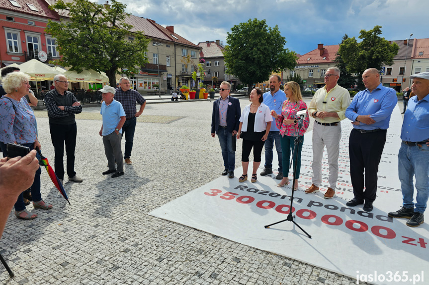 Akcja "Tłuste koty PiS" w Jaśle