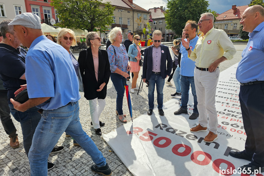 Akcja "Tłuste koty PiS" w Jaśle