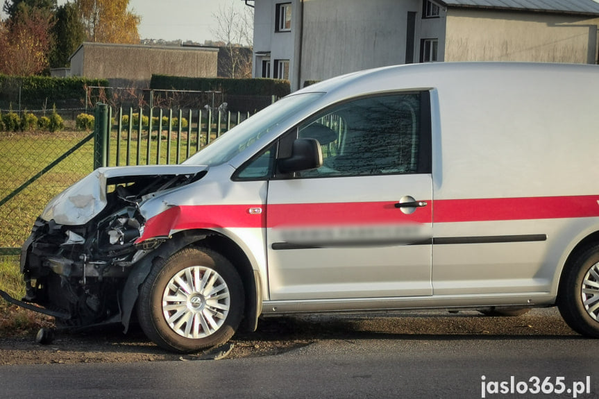 Kolizja na skrzyżowaniu w Jaśle