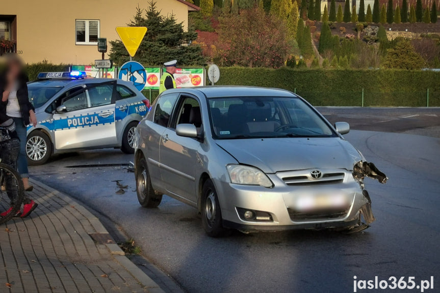 Kolizja na skrzyżowaniu w Jaśle