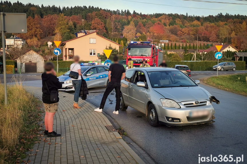 Kolizja na skrzyżowaniu w Jaśle