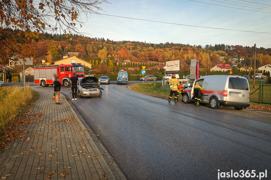 Kolizja na skrzyżowaniu w Jaśle