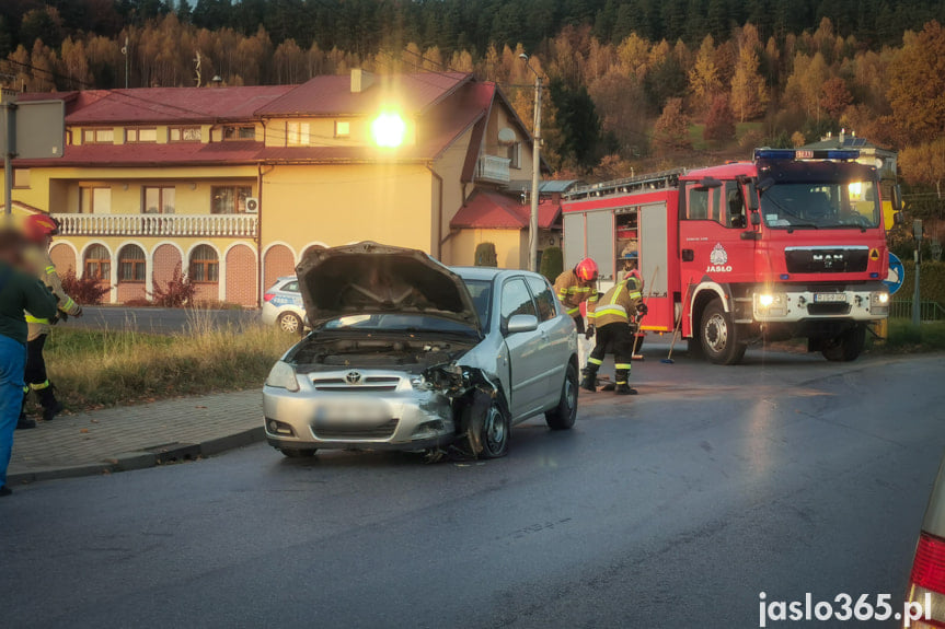 Kolizja na skrzyżowaniu w Jaśle