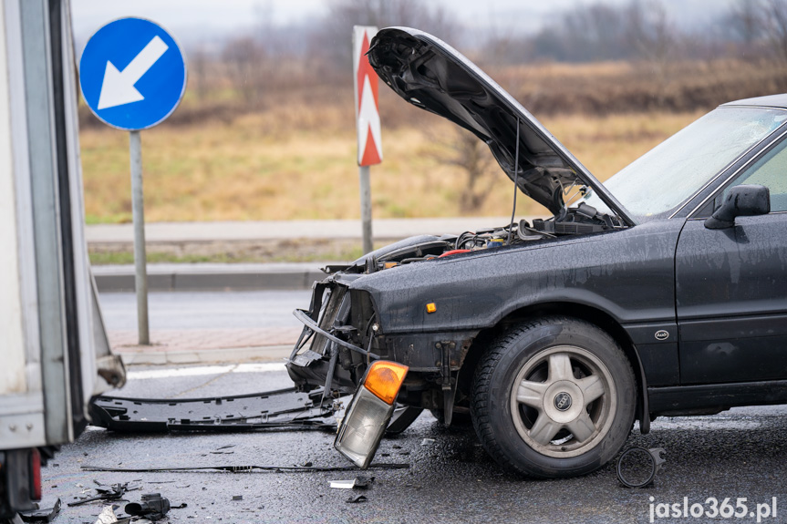 Kolizja w Jaśle na Bieszczadzkiej