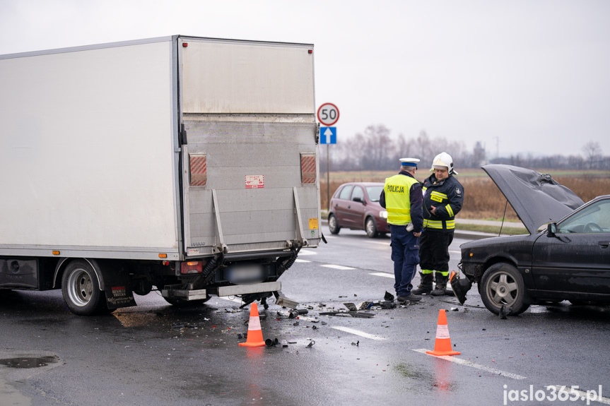 Kolizja w Jaśle na Bieszczadzkiej