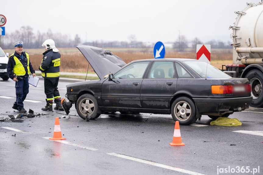 Kolizja w Jaśle na Bieszczadzkiej