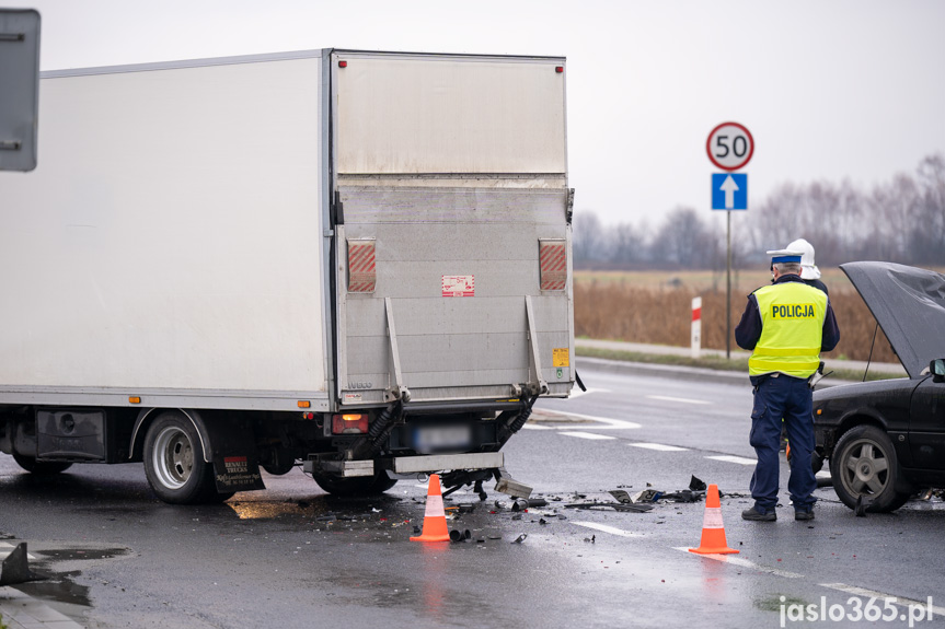 Kolizja w Jaśle na Bieszczadzkiej