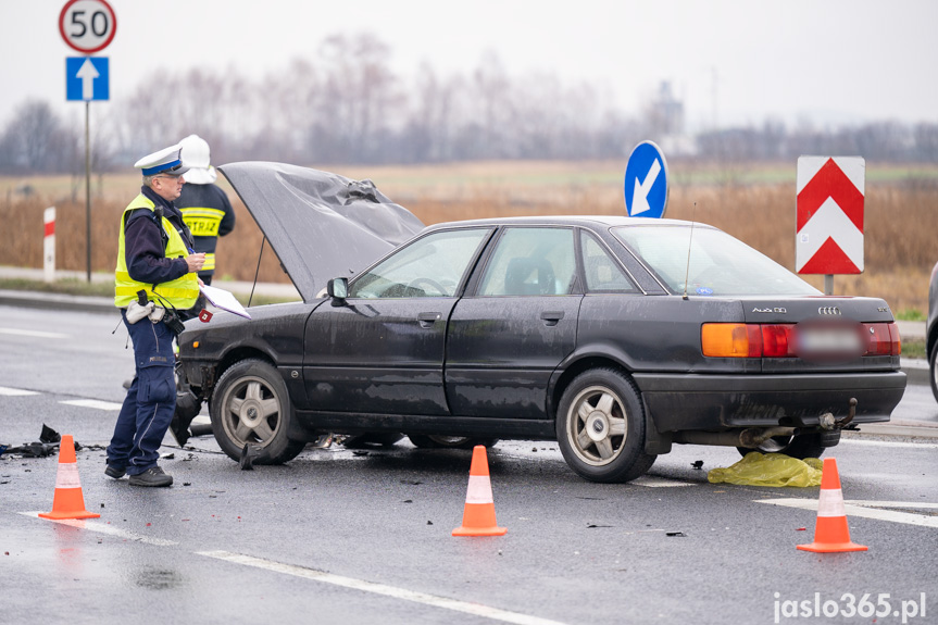 Kolizja w Jaśle na Bieszczadzkiej