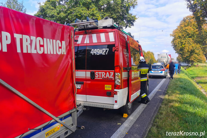 Kolizja w Warzycach trzech samochodów