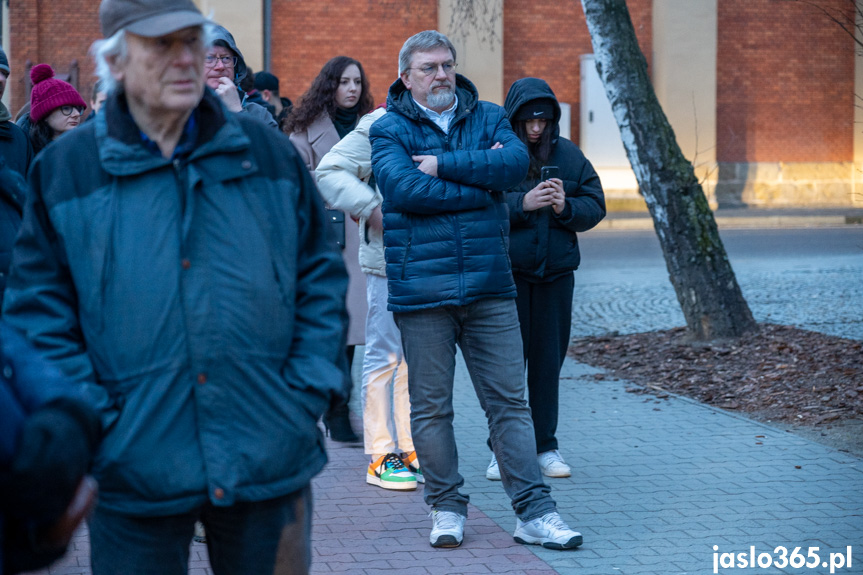 Konferencja prasowa przy I LO w Jaśle