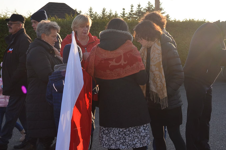 Marsz z okazji 106. rocznicy Święta Niepodległości w Sieklówce