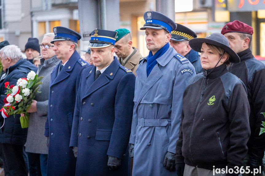 Odsłonięcie obelisku w Jaśle