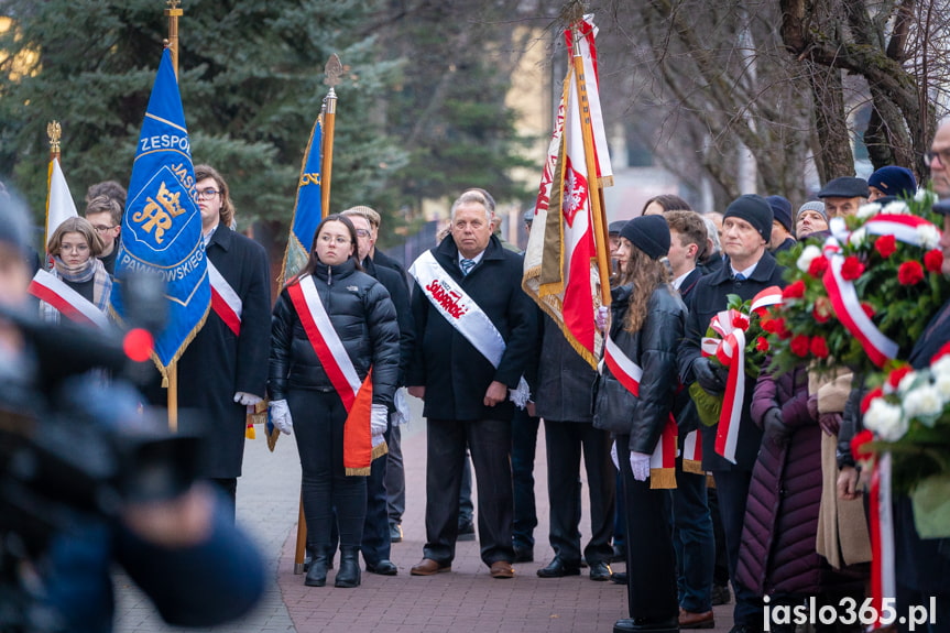 Odsłonięcie obelisku w Jaśle