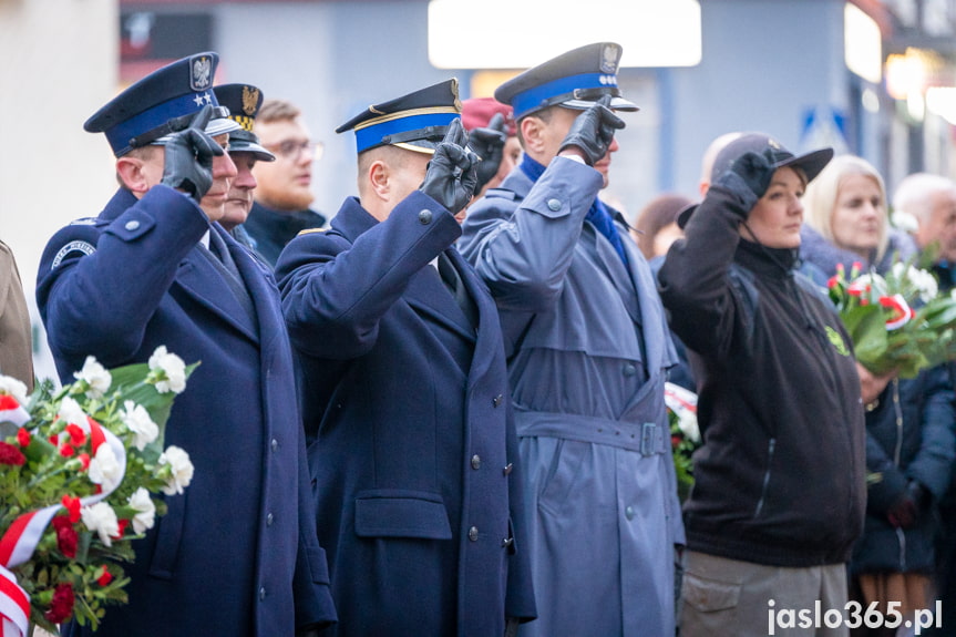 Odsłonięcie obelisku w Jaśle