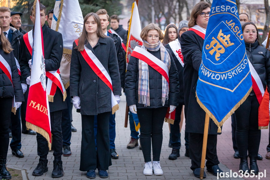 Odsłonięcie obelisku w Jaśle