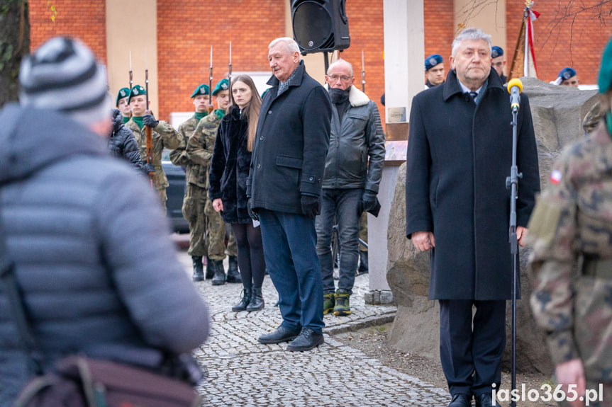 Odsłonięcie obelisku w Jaśle