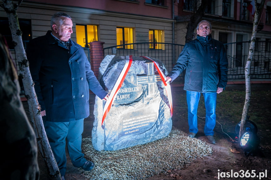 Odsłonięcie obelisku w Jaśle