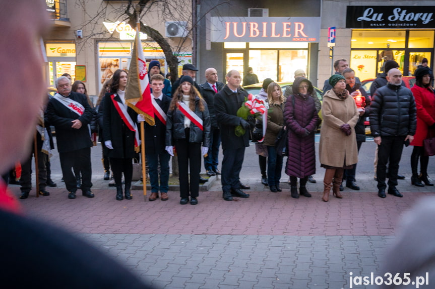 Odsłonięcie obelisku w Jaśle