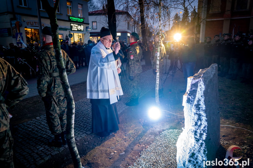 Odsłonięcie obelisku w Jaśle