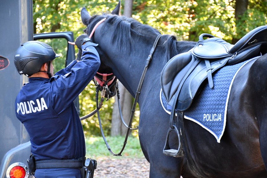 Patrole policji i straży leśnej w gminie Jasło