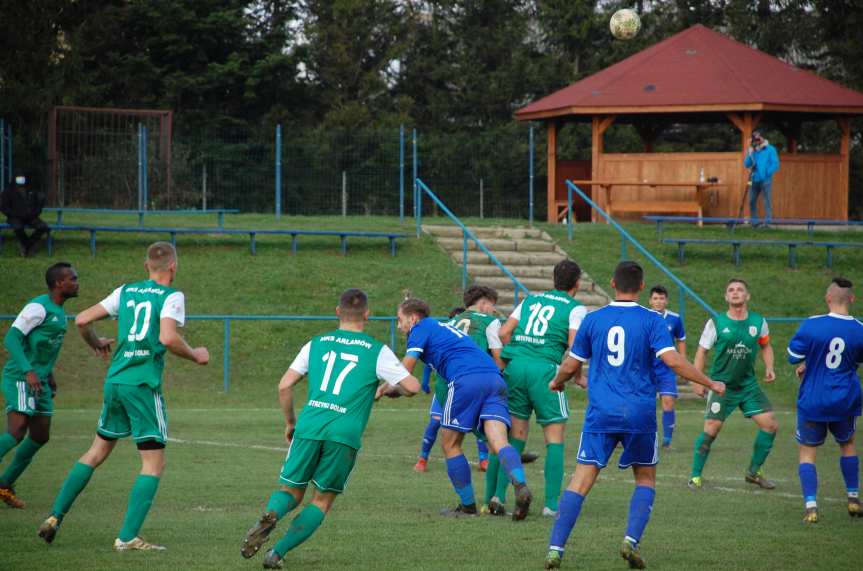 Piłka nożna. V liga krośnieńska. Mecz Tempo Nienaszów - Bieszczady Arłamów Ustrzyki Dolne 1-3