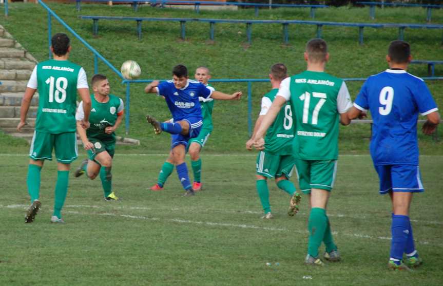 Piłka nożna. V liga krośnieńska. Mecz Tempo Nienaszów - Bieszczady Arłamów Ustrzyki Dolne 1-3