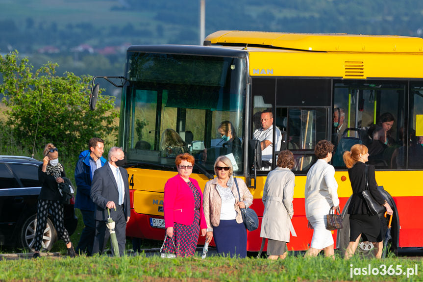 Poświęcenie pomnika Chrystusa Króla Wszechświata w Jaśle