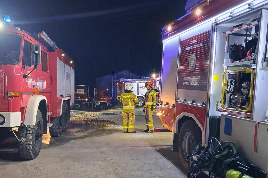 Pożar budynku w Lipnicy Górnej