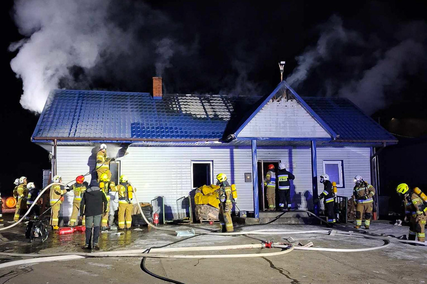 Pożar budynku w Lipnicy Górnej