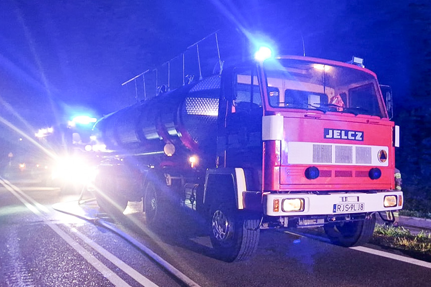 Pożar budynku w Siedliskach Sławęcińskich