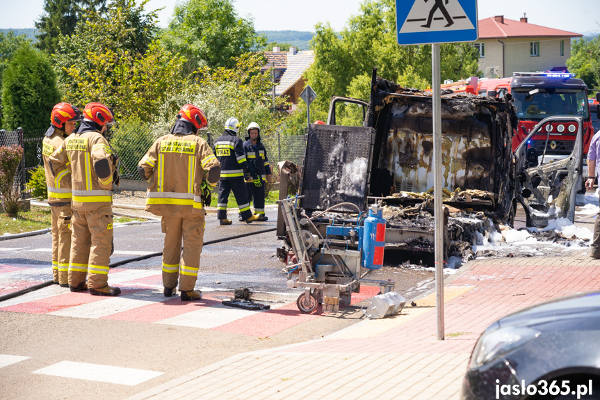 Pożar samochodu w Tarnowcu