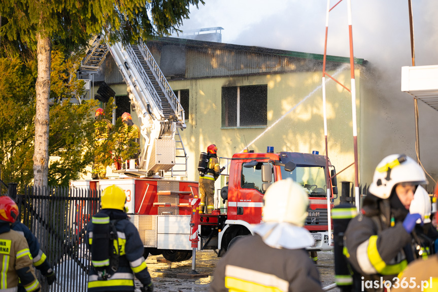 Pożar w jednym z zakładów w Jaśle