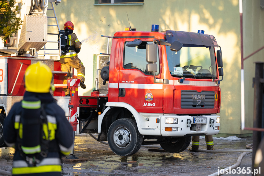 Pożar w jednym z zakładów w Jaśle