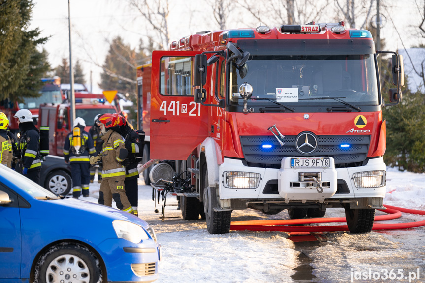 Pożar w jednym z zakładów w Jaśle