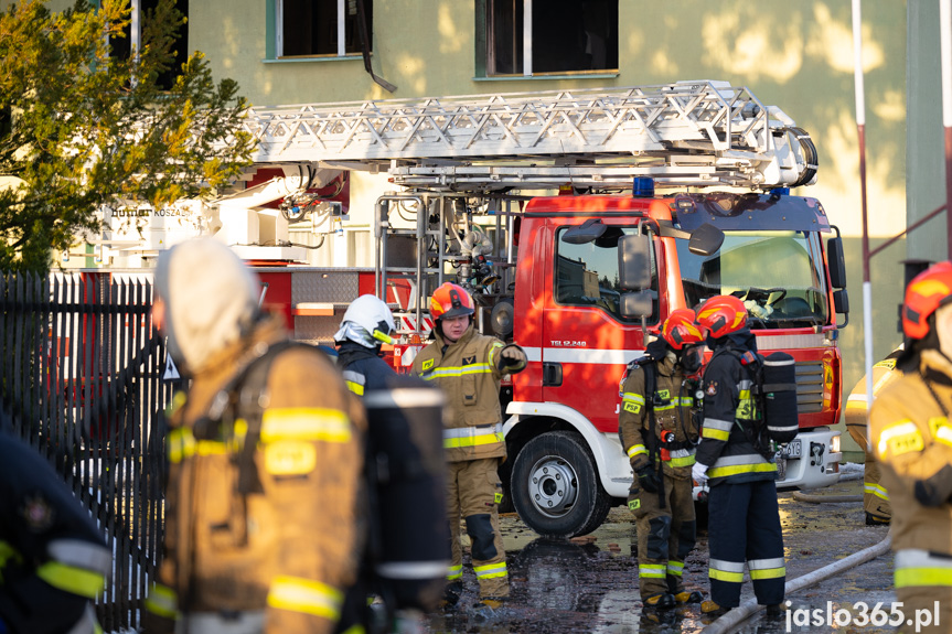 Pożar w jednym z zakładów w Jaśle