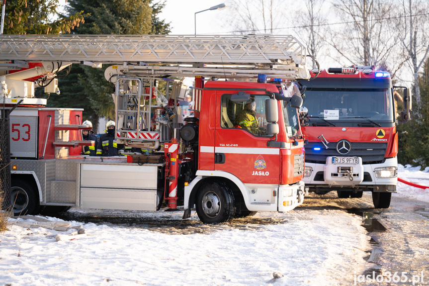 Pożar w jednym z zakładów w Jaśle