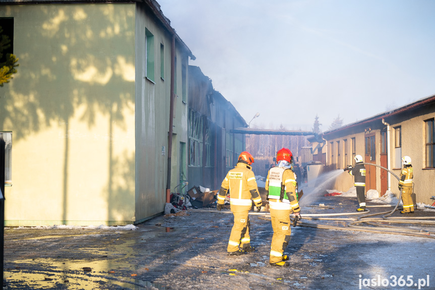 Pożar w jednym z zakładów w Jaśle