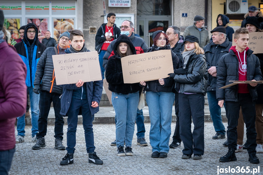 Protest w Jaśle