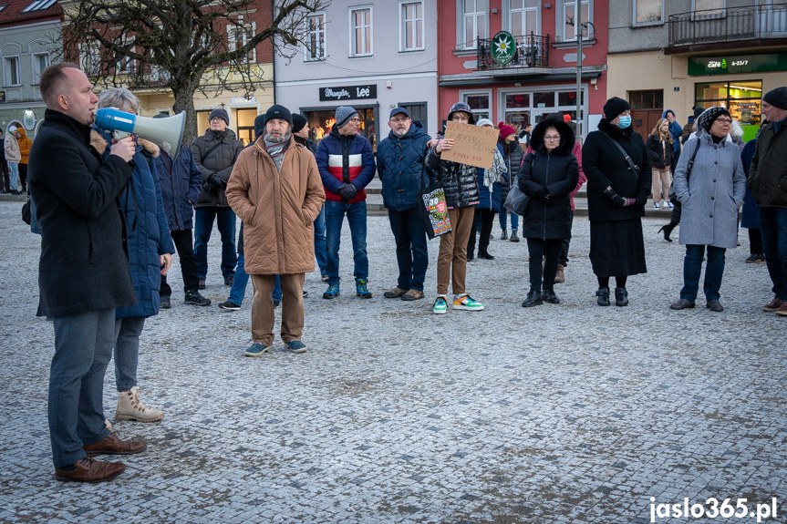 Protest w Jaśle