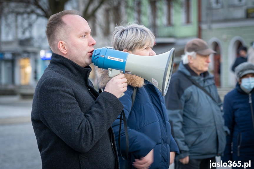 Protest w Jaśle