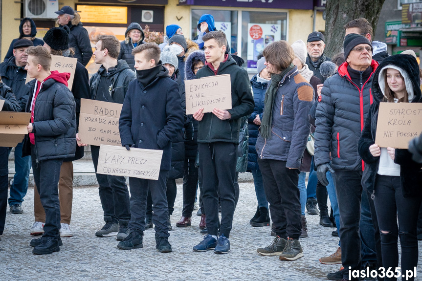 Protest w Jaśle