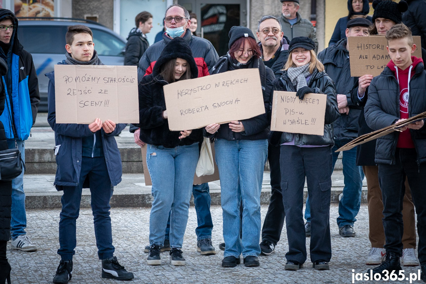 Protest w Jaśle