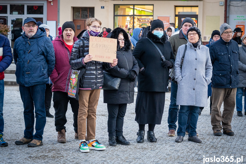 Protest w Jaśle